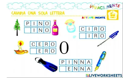 Cambia una sola lettera