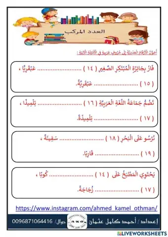 الأعداد المركبة من 19:13