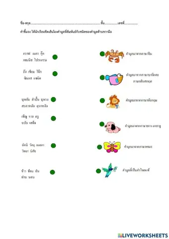 คำมูลไทยแท้และคำมูลที่มีรูปศัพท์จากภาษาอื่น