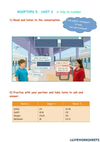 Rooftops 5 Unit 2 Single or return ticket