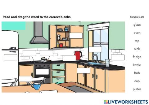 Reading - Kitchen Vocabulary