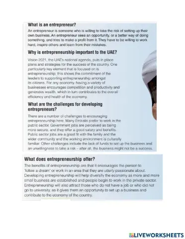 U5 L3 A nationa's entrepreneurial vision