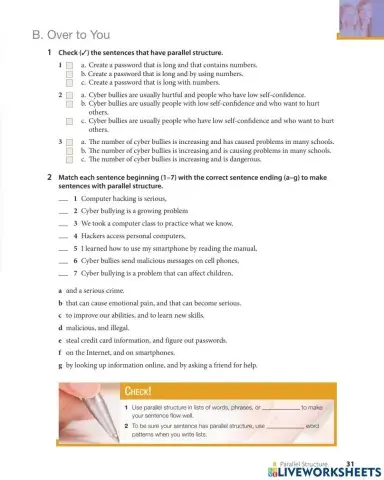 Day 30 parallel structure