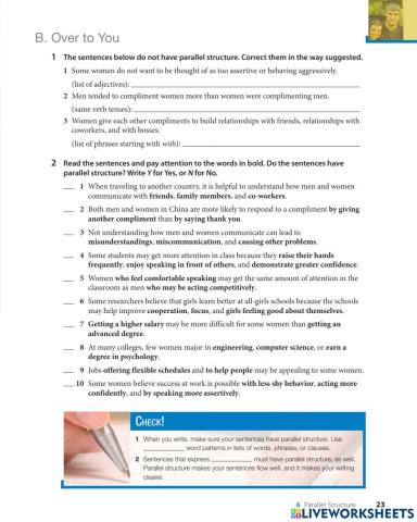 Day 30. Parallel structure 2