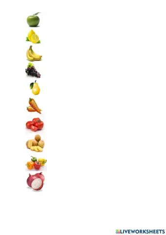 Fruits and Vegetables