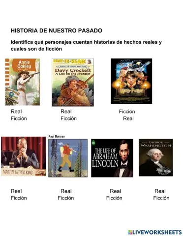 Historia de Hechos Reales y Ficticios  Fiction nonfiction
