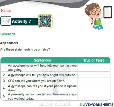 G7: U2-Activity 7(Sensors)