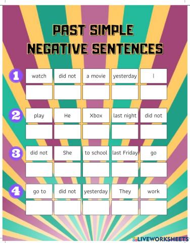 Past Simple Negative