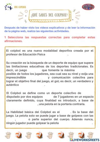 ¿Qué sabes del colpbol?