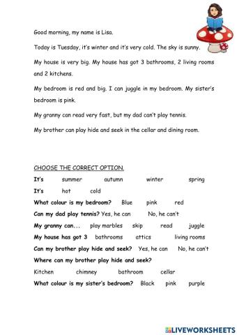 Reading comprehension 2º review