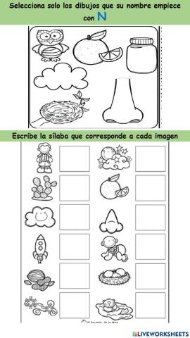 Ejercicios letra n