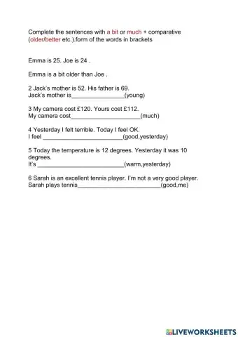 Comparison a bit-much