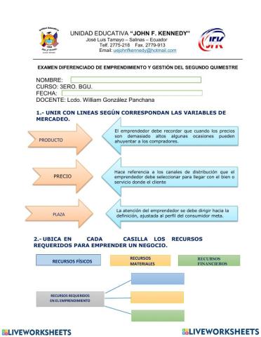 Examen 2do. quimestre