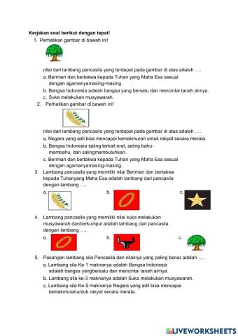 Nilai-nilai pancasila