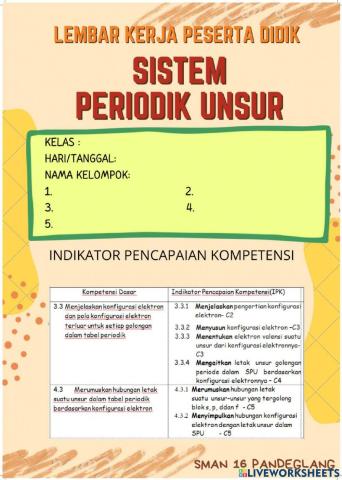 Lkpd sistem periodik unsur