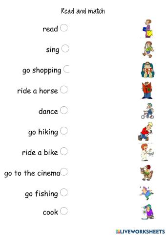 Read and match free time 2