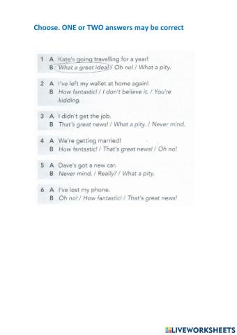 Reacting ti what people say