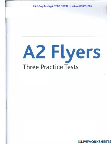 Test 3 Reading and Writing part 6