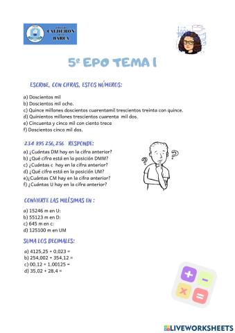 Tema 1 abn 5º primaria