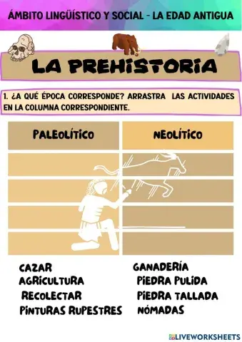 La edad antigua - la prehistoria