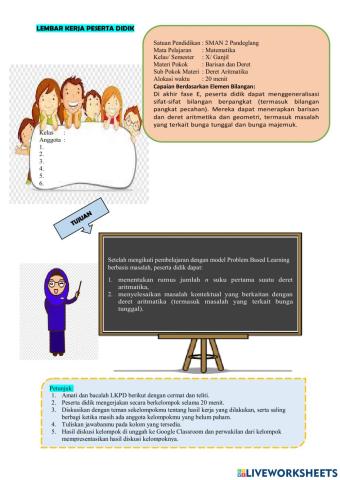 LKPD Deret Aritmatika Bunga Tunggal