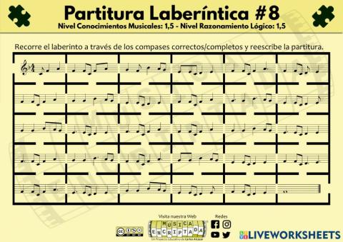 Partitura Laberíntica 8