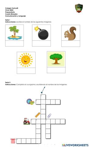Evaluación Comunicación y Lenguaje Cuarto Bimestre