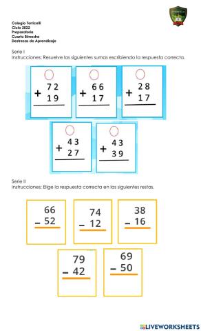 Evaluación Destrezas de Aprendizaje Cuarto Bimestre