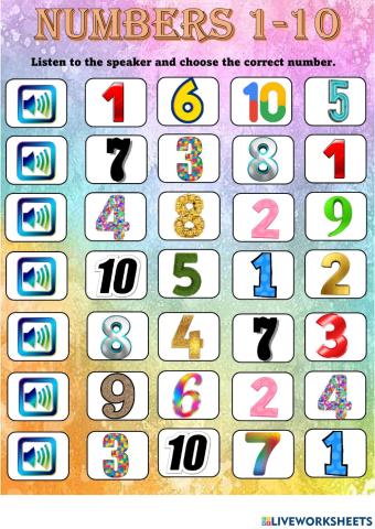 Numbers 1-10