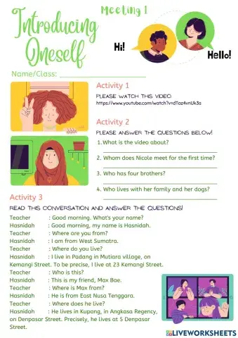 Introducing Oneself-PDF