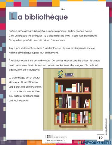 Prêt pour la lecture texte 7