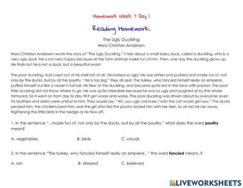 Homework Week 7 Day 1