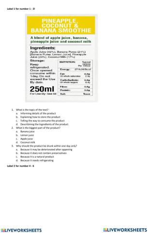 The Label of Drug and Food