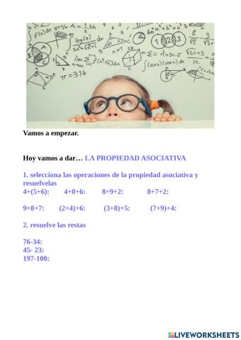 La propiedad asociativa