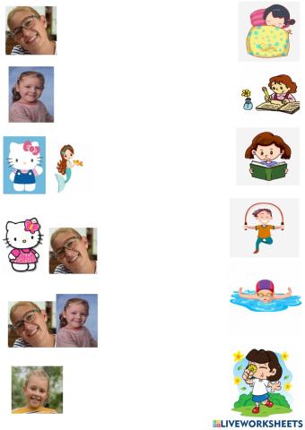 Combinar verbos y personas en pasado