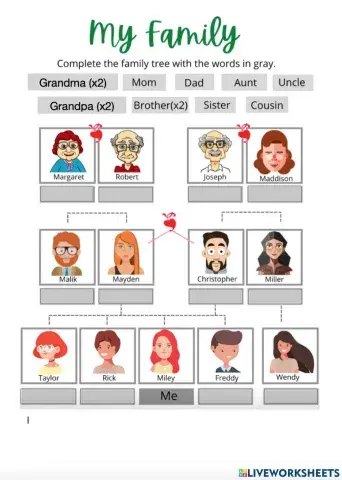 My family drag and drop