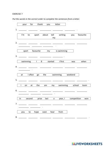 IE0, Unit 3, Reading and Writing, Exercise 7