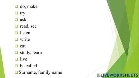 Words repeat unit 1-8