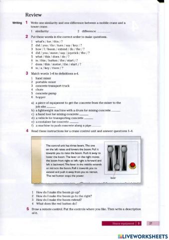 Unit 3 English for construction p 27