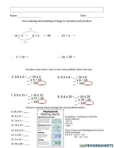 Mental Math Strategies