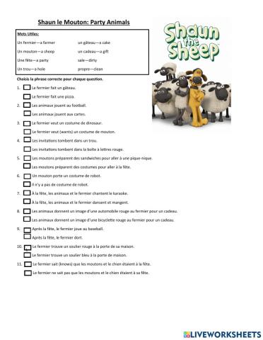 Shaun le mouton - Party Animals