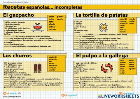 Platos Típicos Españoles