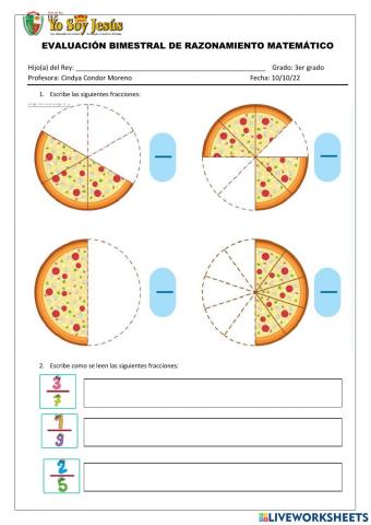 Examen de razonamiento matemático