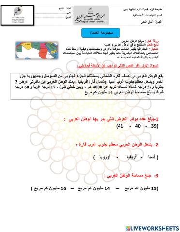 موقع الوطن العربي