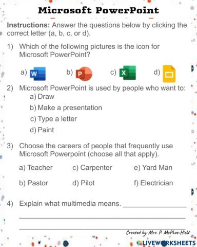 Intro to PowerPoint