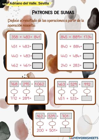 Patrones de suma2