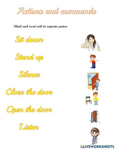 Actions and commands