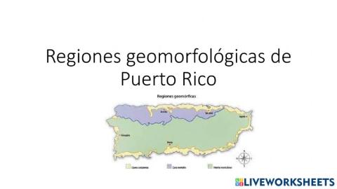 Regiones Geomorfológicas de P.R.
