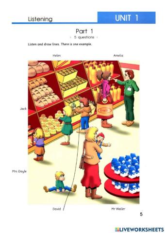 Cambridge movers listening test