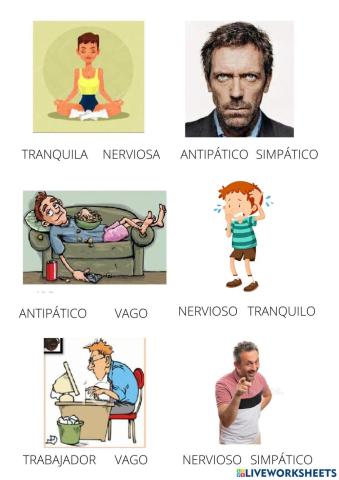 Adjetivos perosnales